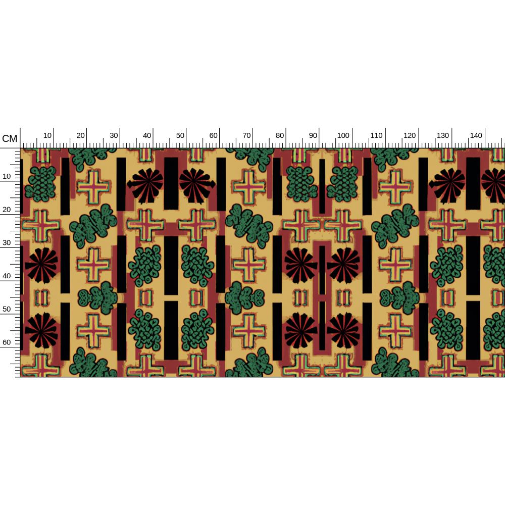QOSA Chunky Cross Fabric Print