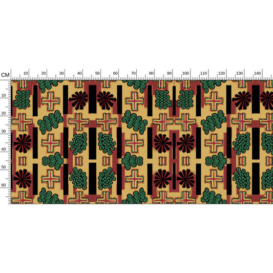 QOSA Chunky Cross Fabric Print
