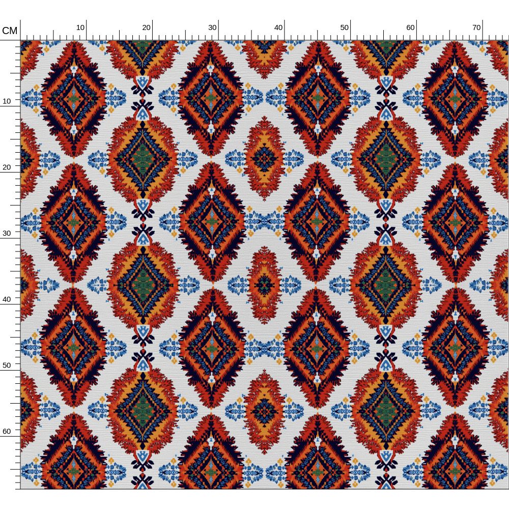 Malaika African Unique Vibrant Organic Cotton Pattern Fabric